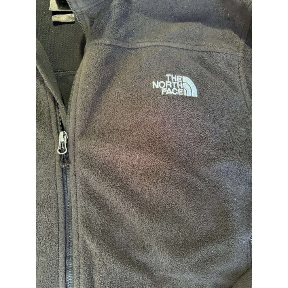 The North Face Jacket Mens L Black WindWall Fleece Full Zip Outdoor Hiking